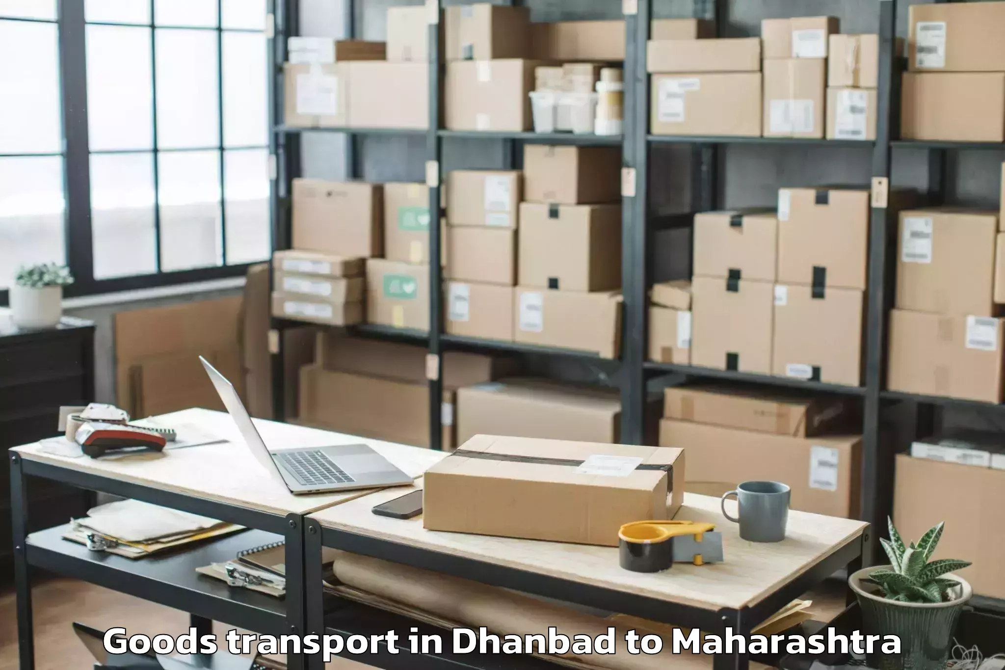 Book Dhanbad to Koregaon Goods Transport